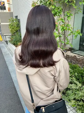 ロング ✨色持ちの良い艶 カラー✨蟹江真世のヘアスタイル