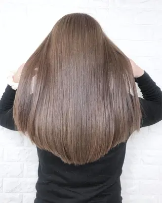 ロング 縮毛矯正/髪質改善 主税巧一のヘアスタイル