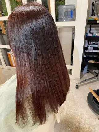 セミロング カラー 佐藤 爽香のヘアスタイル
