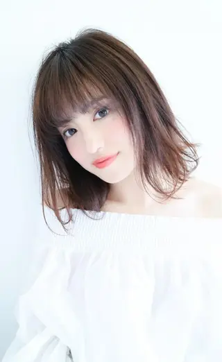 ミディアム カラー ヘアアレンジ 似合わせヘア🔸 アサダ　タカコ🔸のヘアスタイル