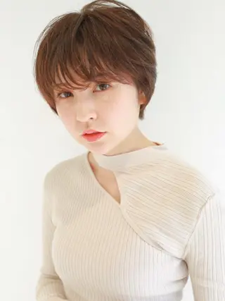 ショート 似合わせカット 迫留由弥のヘアスタイル