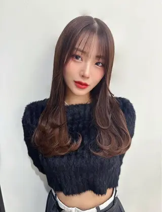 セミロング 西村 涼のヘアスタイル