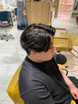 ショート パーマ メンズ 森川 力のヘアスタイル