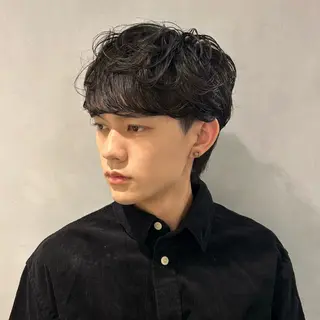 パーマ メンズ メンズ清潔感のプロ 💈メンズパーマ藤田のヘアスタイル