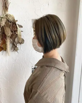 ショート カラー パーマ ヘアアレンジ メンズ キッズ 豊橋美容院 ソンリエのヘアスタイル