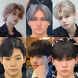 カラー パーマ 岡部 琉斗のヘアスタイル