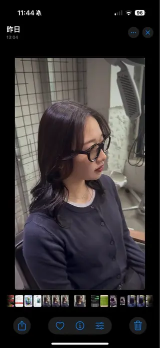 ミディアム 赤木 俊太のヘアスタイル