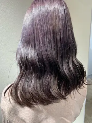 セミロング カラー i'll 未空のヘアスタイル