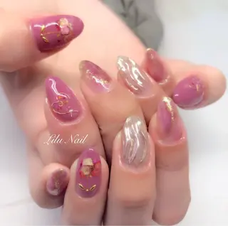 ネイル モチの良さ◉ フィルインネイル♡のネイルデザイン