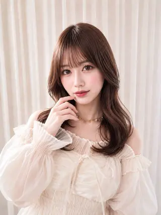 ロング カラー 💎結べるレイヤー/ 韓国/石戸谷💎のヘアスタイル