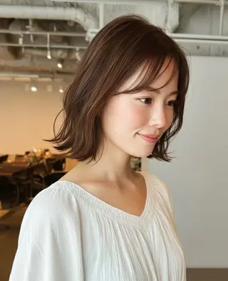 ミディアム カラー ヘアアレンジ ♦️最強の似合わせ ♦️店長/高橋のヘアスタイル