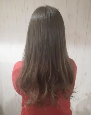 カラー ロング 西川 敏夫のヘアスタイル