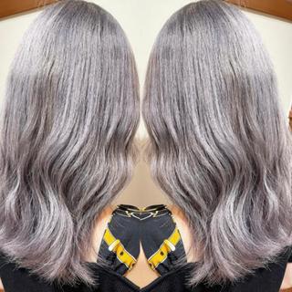 カラー ブリーチカラー矢場町 ハイトーン 栄 平野のヘアスタイル
