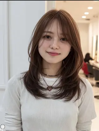 ミディアム 山本 晃のヘアスタイル