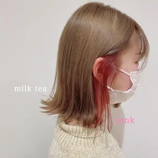 セミロング カラー 縮毛矯正職人/艶髪 ✨️村上 渉のヘアスタイル