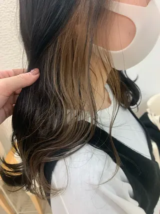 ロング カラー 暖色/ブリーチカラー 🎀 M i k uのヘアスタイル