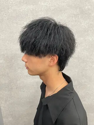 パーマ メンズ 渋谷サーフカール アメカジ美容師のヘアスタイル