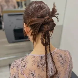 セミロング ヘアアレンジ メンズ多数⚡ブリーチ 特化💚Acchonのヘアスタイル