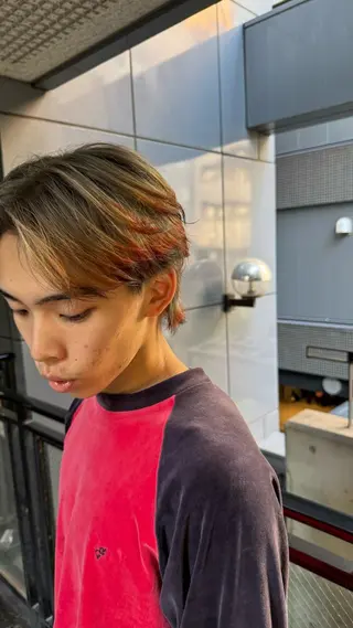 カラー メンズ 水相 智貴のヘアスタイル
