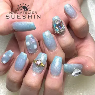 セミロング ネイル S ueshinのネイルデザイン