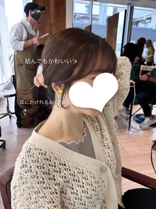 ロング カラー 🍼顔周りカット/ レイヤー/小川華奈のヘアスタイル