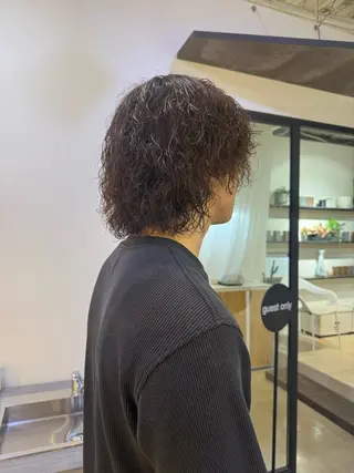 ミディアム パーマ 詩音 ／札幌美容師のヘアスタイル
