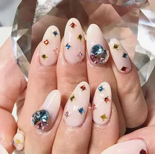 ネイル 渋谷/チップ長さ出し 👑アプレgel-xのネイルデザイン