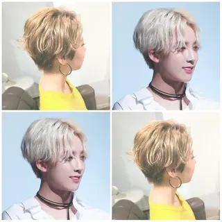 ショート カラー ヘアアレンジ 柔らか垢抜けｶﾗｰと ｶｯﾄ🫧ASUKAのヘアスタイル