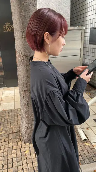 ショート カラー 髪質改善will hairdesignのヘアスタイル