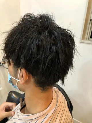 パーマ メンズ 山口 晃也のヘアスタイル
