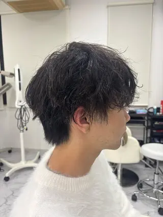 ショート パーマ メンズ Esquisse est ミライのヘアスタイル