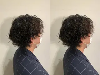 パーマ メンズ 小西 美帆のヘアスタイル