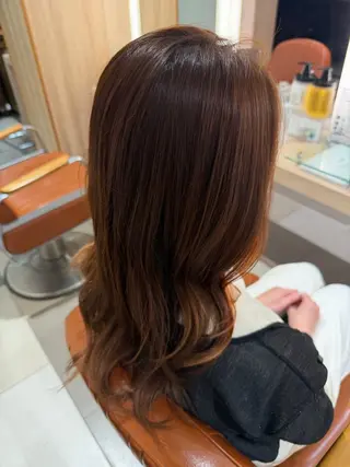 セミロング カラー 自由が丘/まい/カラ ーモデル🎀/艶髪✨のヘアスタイル