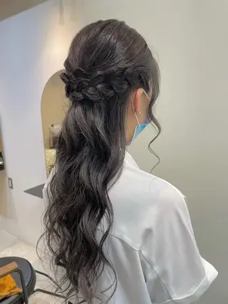ロング カラー ヘアアレンジ REONA🪽✨薬院 レイヤーカット🫧のヘアスタイル