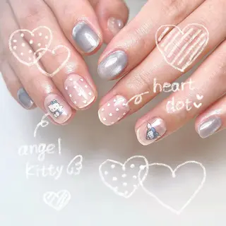 ネイル いちごパフェ ゆいのネイルデザイン
