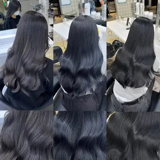 ロング 寒色/ベージュヘア ブリーチありMiOのヘアスタイル
