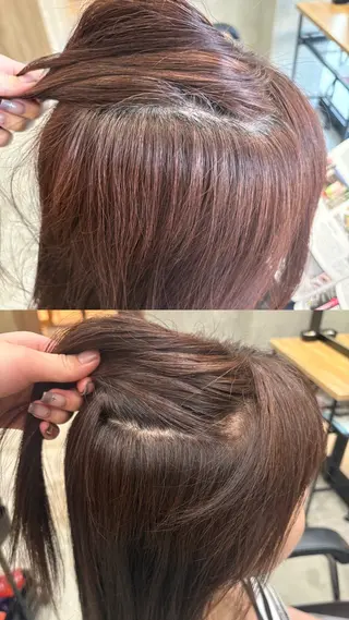 カラー かわうち れなのヘアスタイル