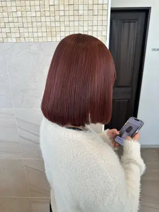 ミディアム カラー 山本 麟太郎のヘアスタイル