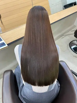 セミロング カラー パーマ ヘアアレンジ 【ヘアケア特化型】 newi天王寺のヘアスタイル