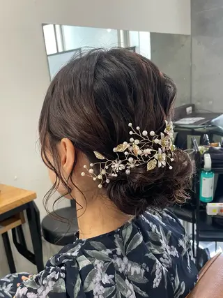 ミディアム ヘアアレンジ メンズモテパーマ💙 fuwaのヘアスタイル