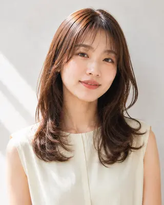 セミロング メンズパーマカット モデル☆今川茉綾のヘアスタイル