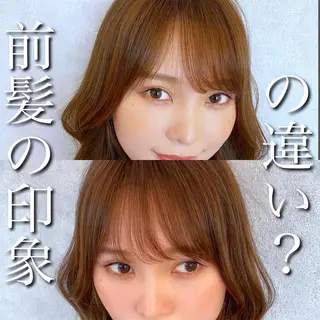 セミロング カラー 新宿/韓国風レイヤー 髪質改善/渋谷直樹のヘアスタイル