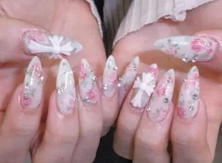 ロング カラー Bling Salonのネイルデザイン