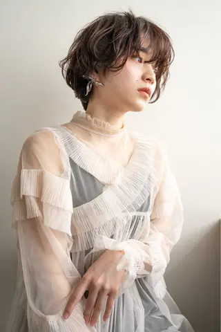 ショート カラー レイヤーカット🎀 NANAHAのヘアスタイル