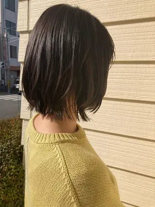 ショート カラー ヘアアレンジ 柳実帆/おさまるボブ /ジャニオタ美容師のヘアスタイル