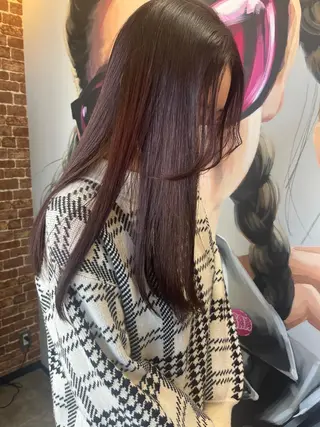 ミディアム カラー パーマ ヘアアレンジ メンズ キッズ ネイル マツエク・マツパ アイブロウ 久木原 ゆりのヘアスタイル