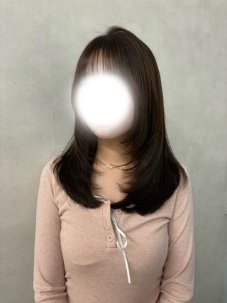 セミロング haku【津久野店】 ERIKAのヘアスタイル