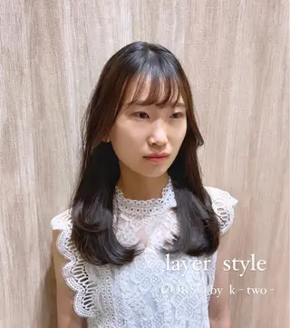 セミロング k-two top stylist 林原のヘアスタイル