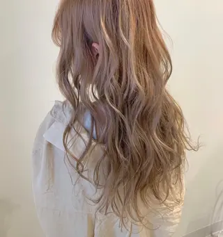 ロング カラー 清水 亮太／赤み消しカラーのヘアスタイル