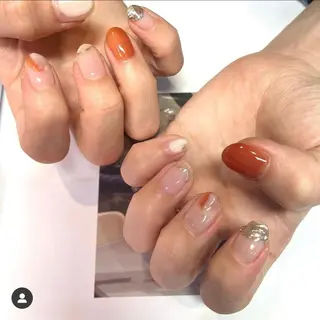 ネイル 大人ワンホン キラキラ/Ayanoのネイルデザイン